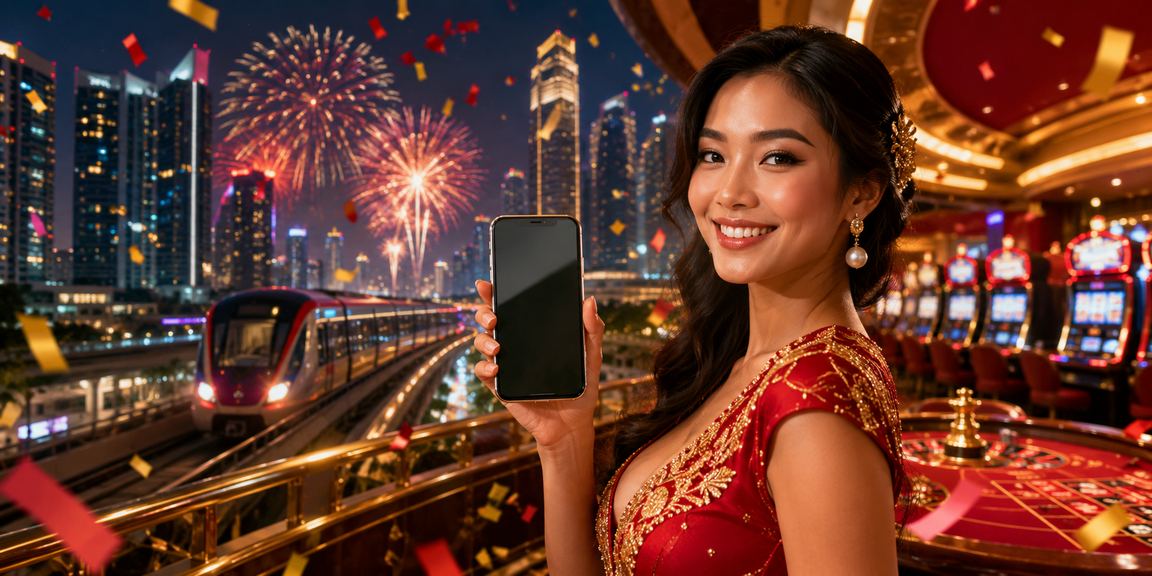 Pengunjung kasino mobile menikmati pengalaman bermain saat festival hiburan
